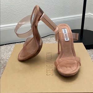 Steve Madden Glassy Tan Heels